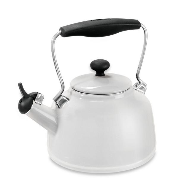 Chantal® 1.7 qt. Vintage Tea Kettle in White