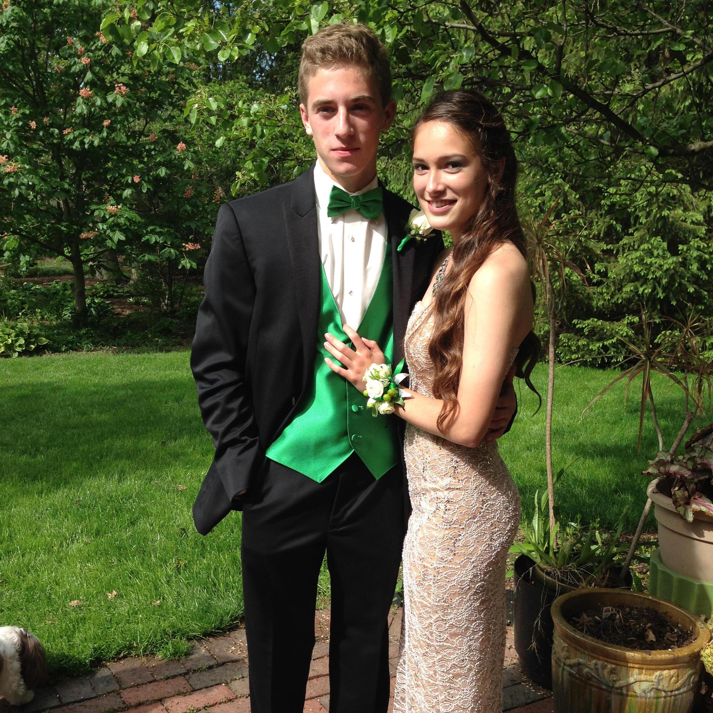 Corey's senior prom in 2014.