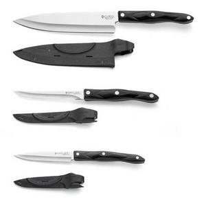 3-Pc. Knife & Sheath Set