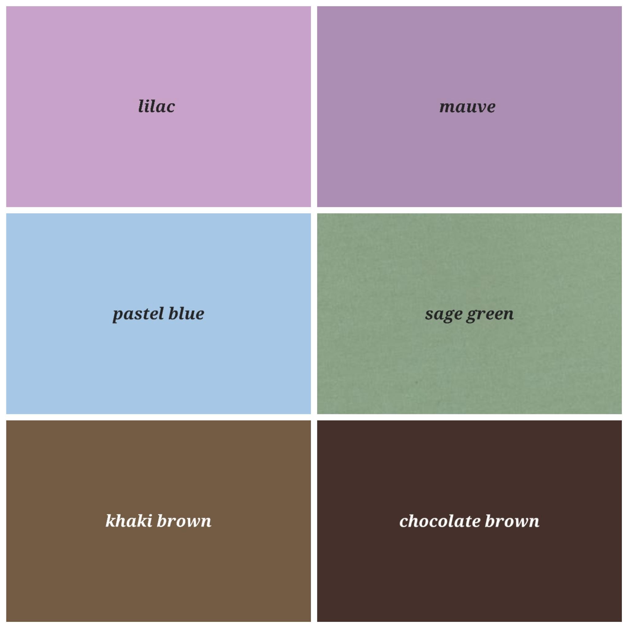 This is our color pallet!