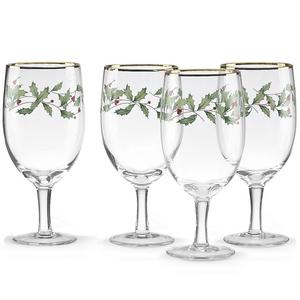 Holiday® 4-piece Iced Beverage Glass Set by Lenox