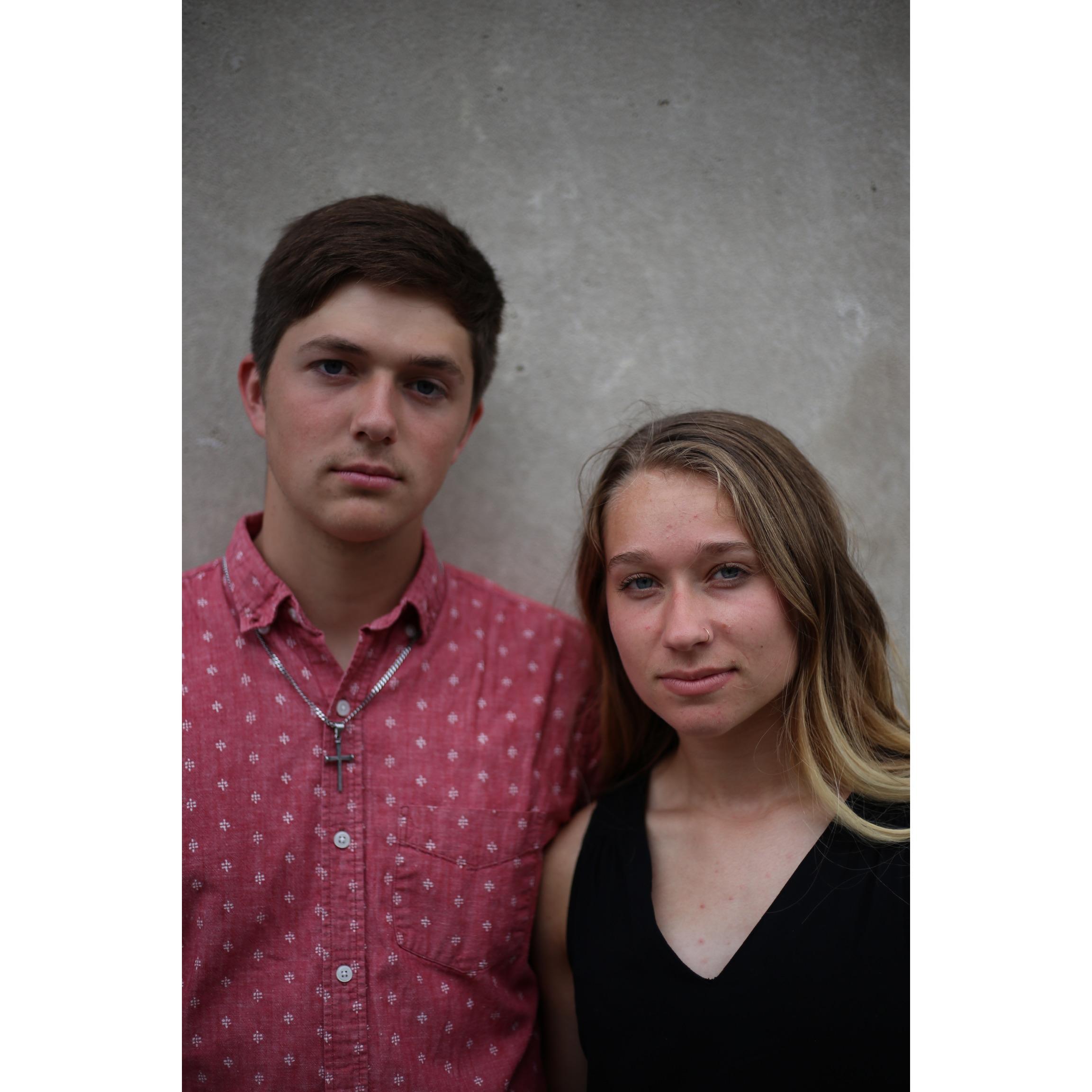 A rare sighting of us trying to be serious.