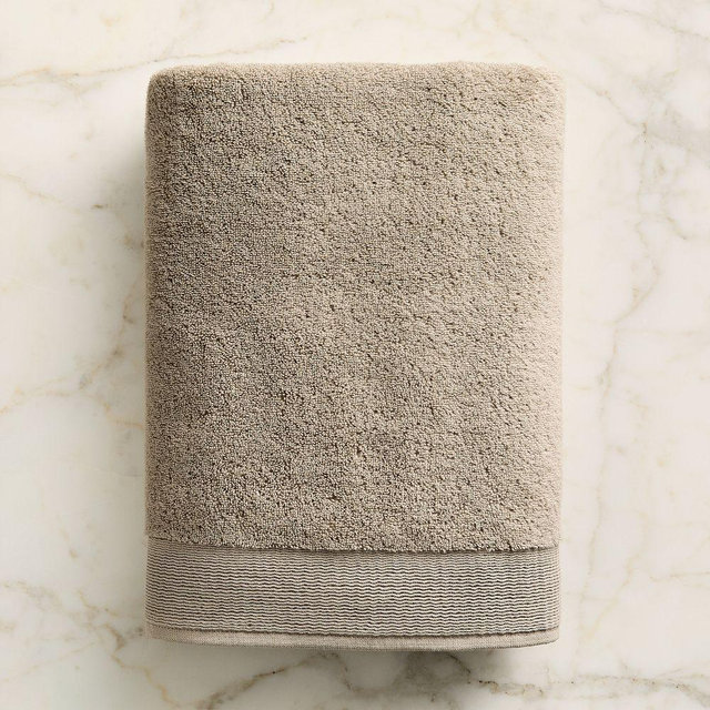 Plush Fibrosoft Bath Towel, Taupe