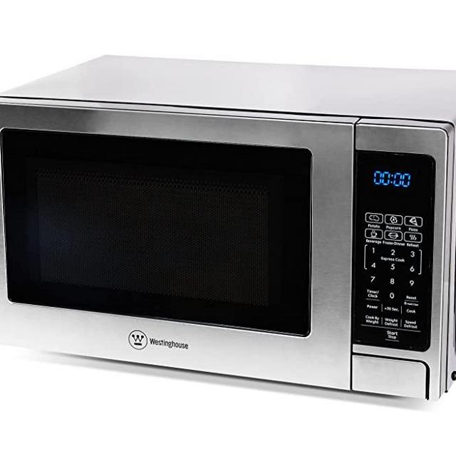 Westinghouse Stainless Steel Countertop Microwave Oven, 700-Watt, 0.7-Cubic Feet