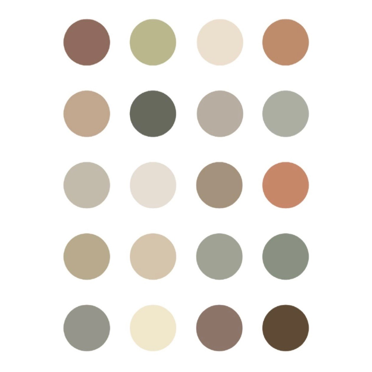 Wedding Outfits Color Palette