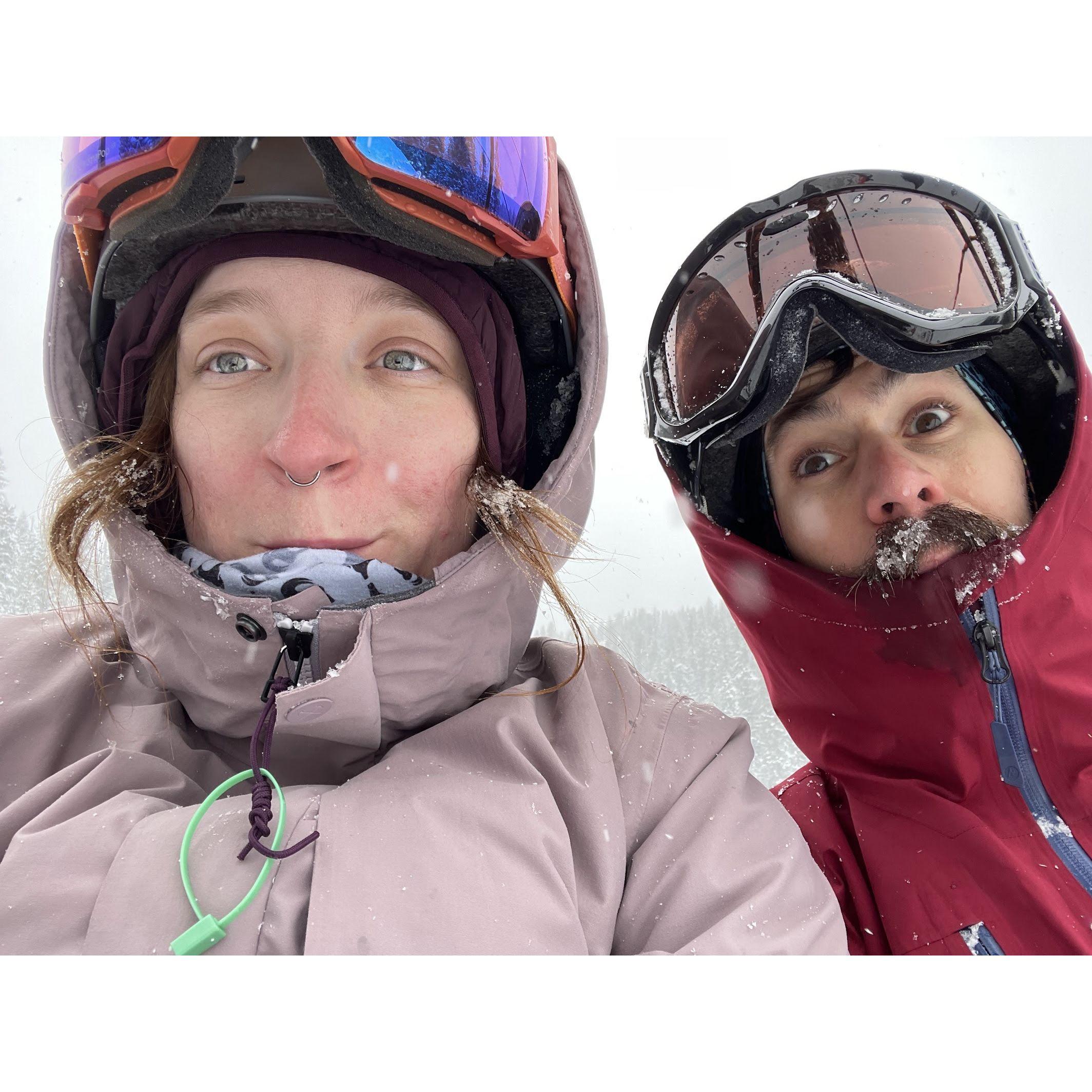 Ice cold skiing!