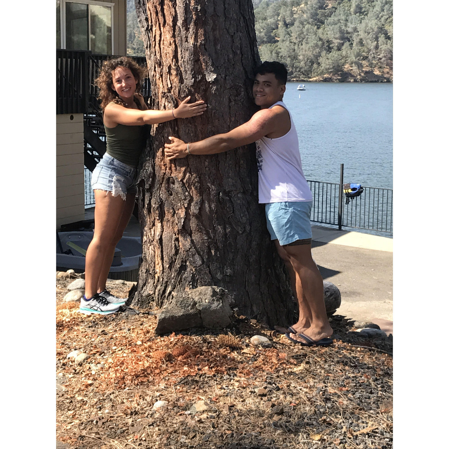The first tree we hugged together!