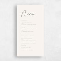 Beige Wedding Menu - Mondelli