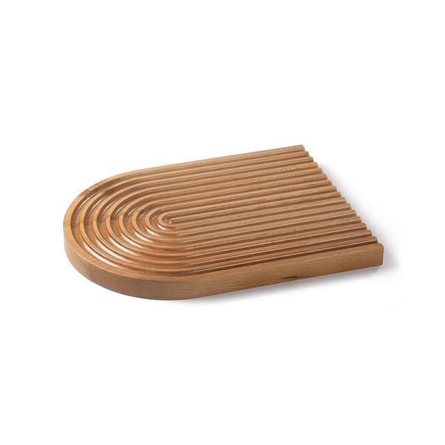 HANANU HOMES, Beech Wood Cutting Board with Rainbow Shape, Multi-Purpose Serving Tray for Snack and Coffee Table Decor, Gifting for Mother, Sisters and Friends, Natural Wood Color