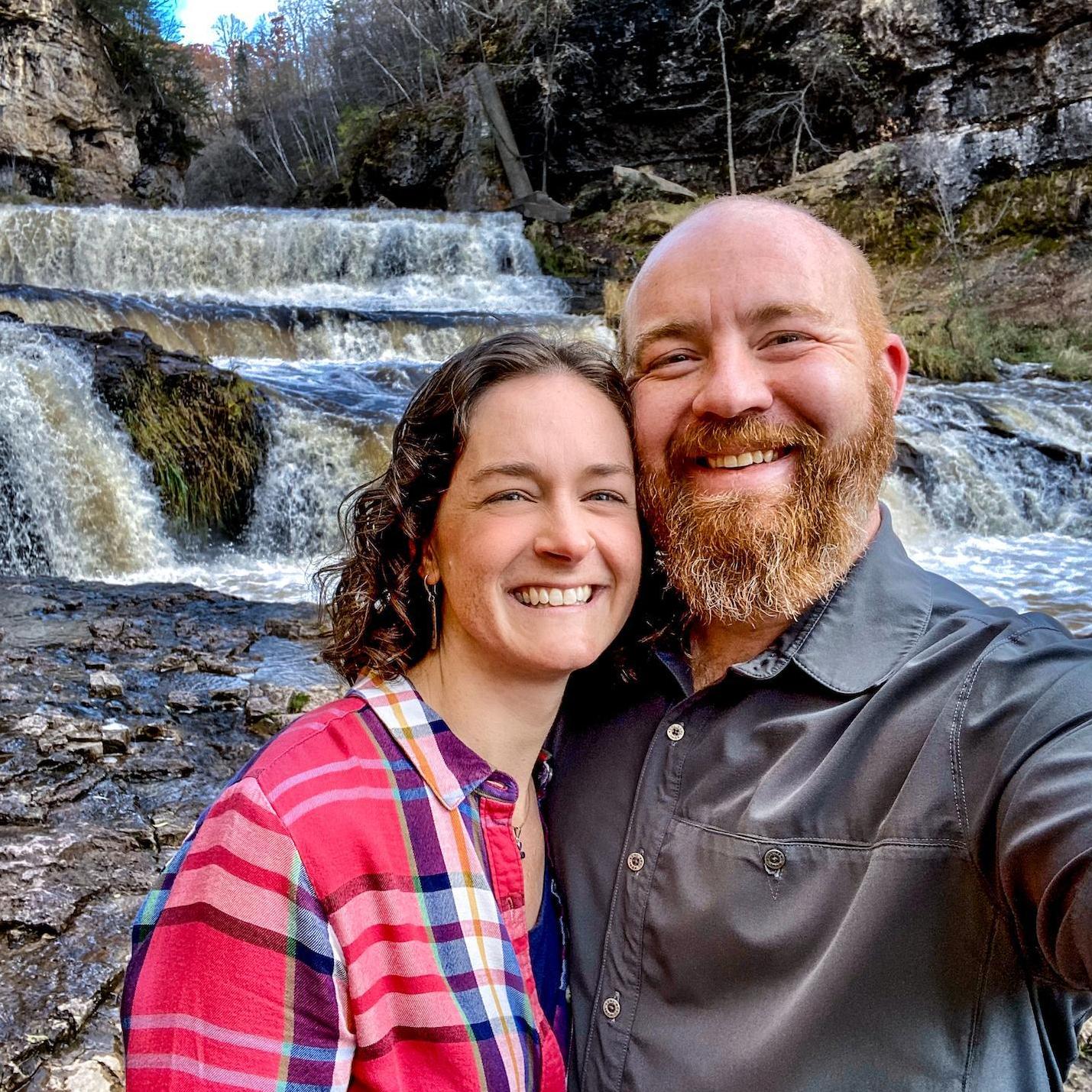 Second waterfall, getting better at selfies.