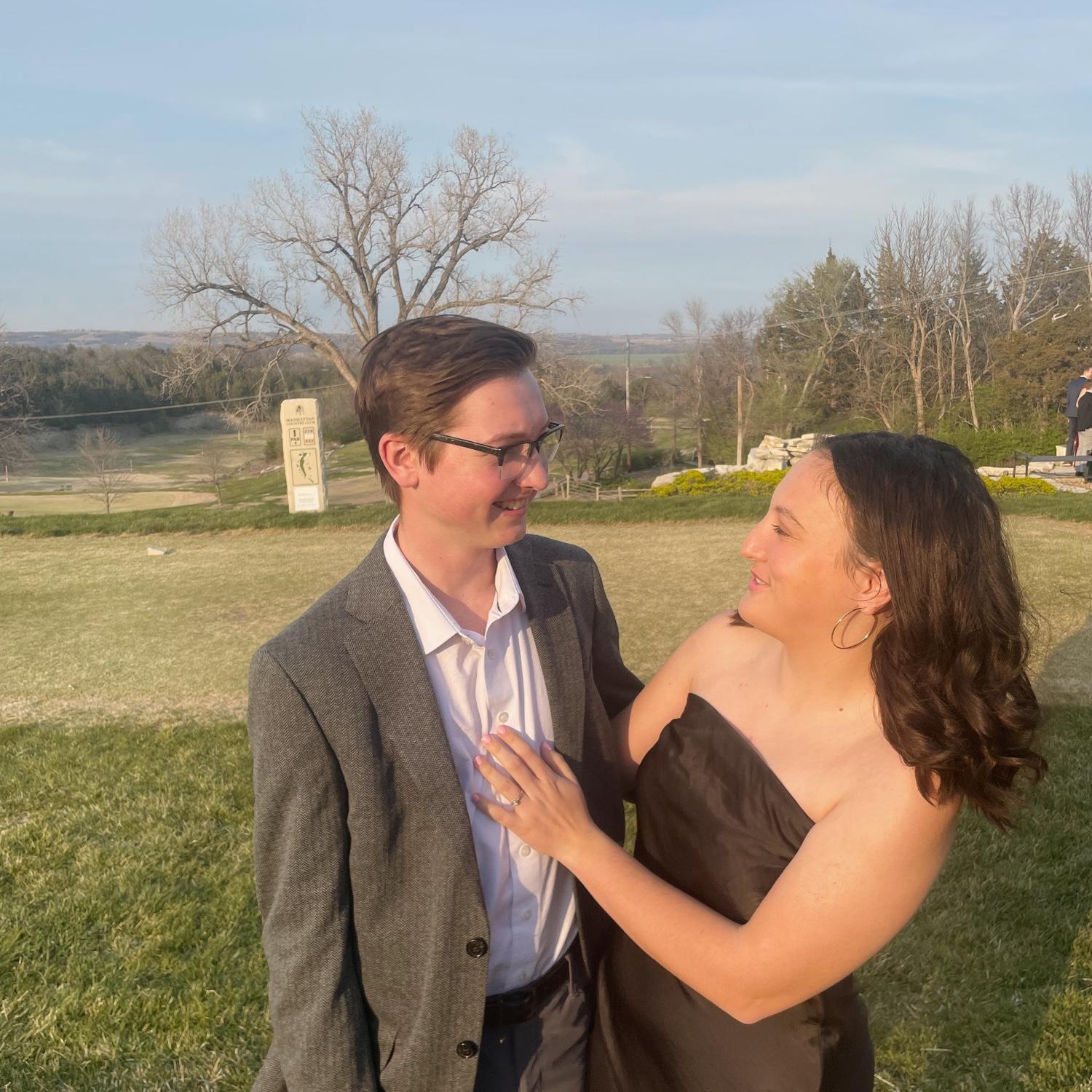 Izzy’s formal (peep the ring).