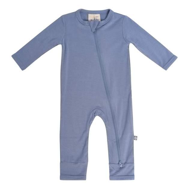 Zippered Romper in Slate