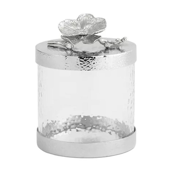 XS White Orchid Canisters