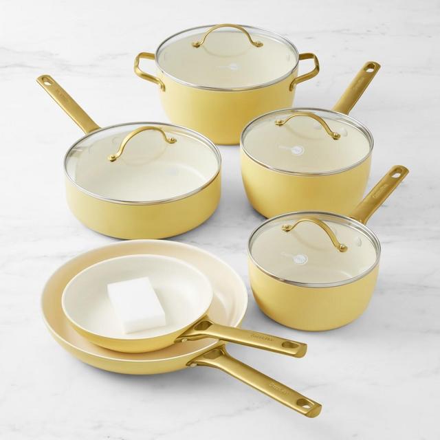 GreenPan™ Reserve Ceramic Nonstick 10-Piece Cookware Set, Yellow