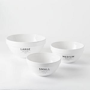 Utility Kitchen Collection, Mixing Bowls, Set of 3