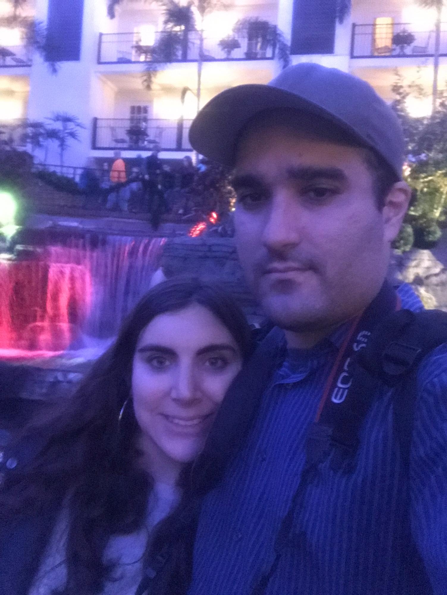 Visiting the Opryland Hotel to check out the Christmas decorations.