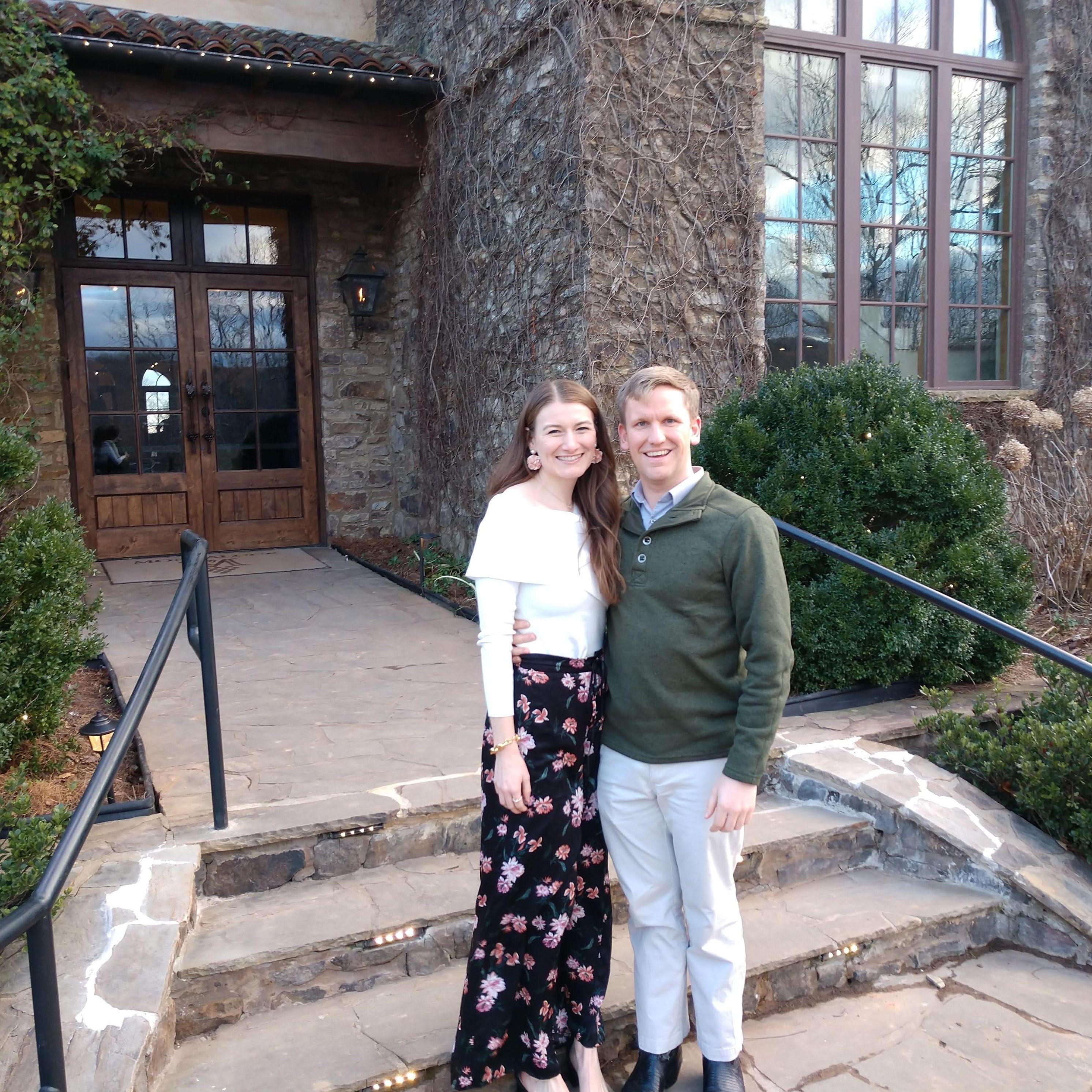 Celebrating our first dating anniversary at Monteluce Vineyards!