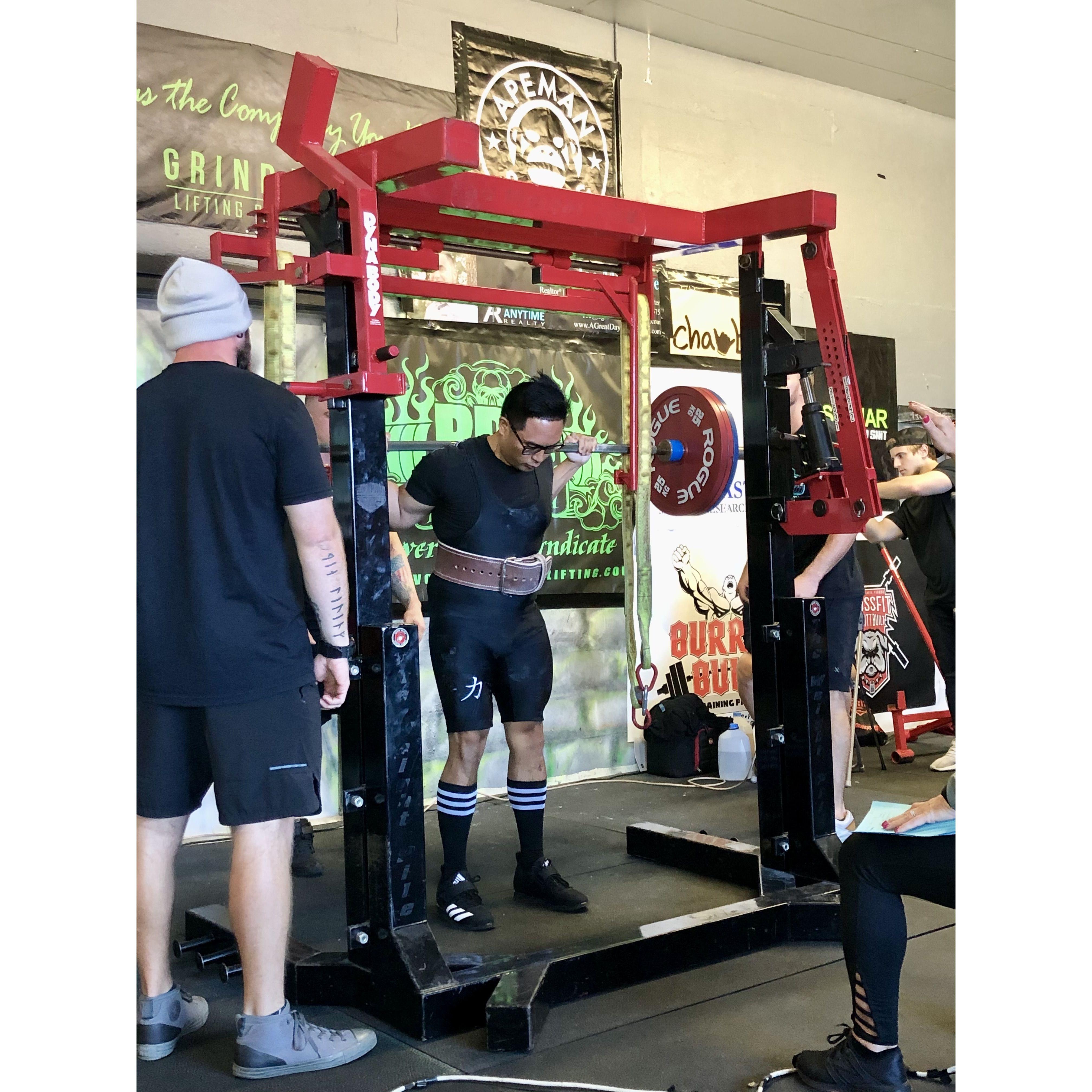 michael's first powerlifting meet