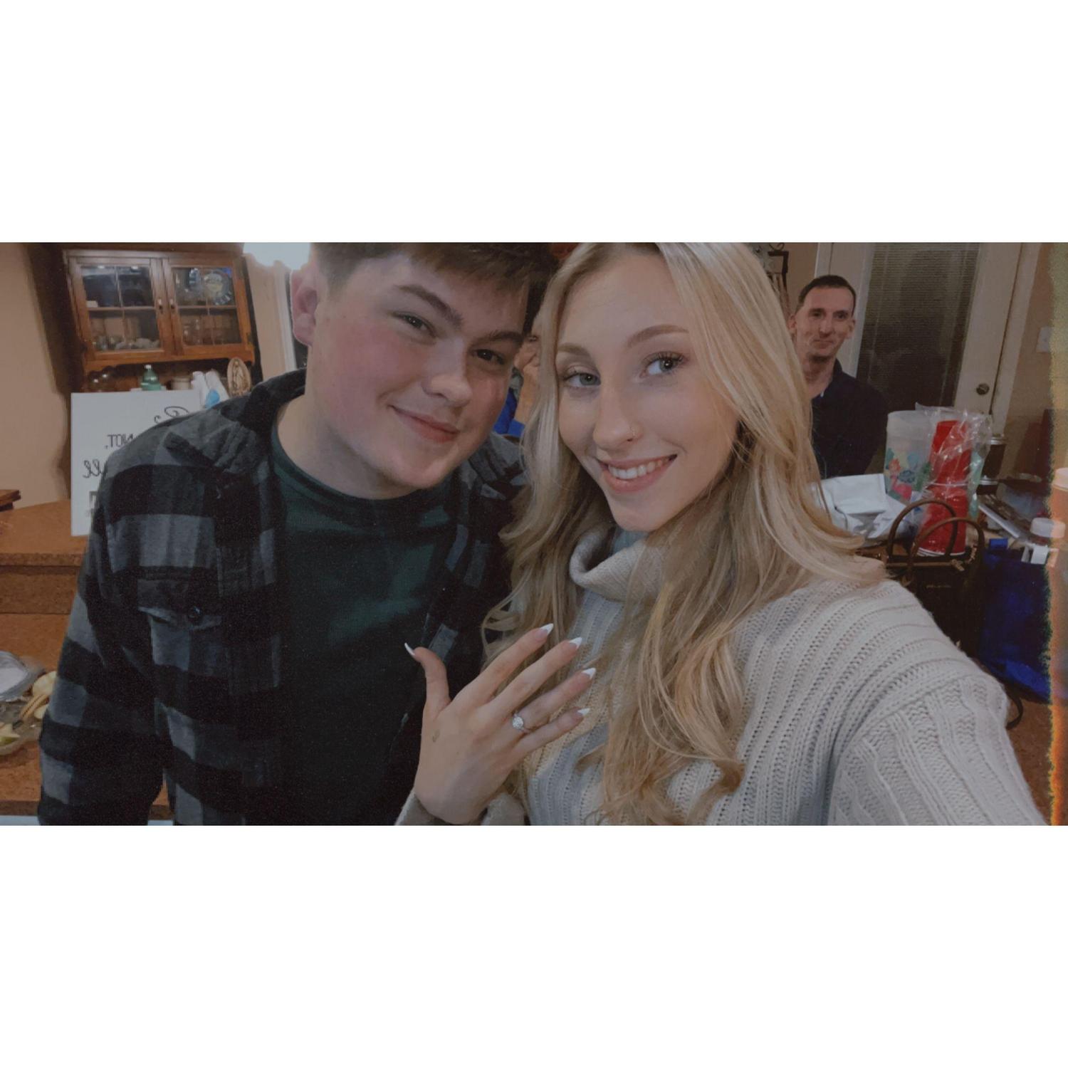 The night we got engaged! 12/31/22