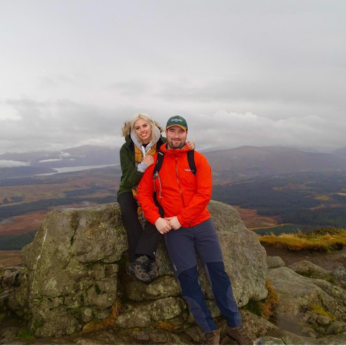 Climbing in Scotland.
