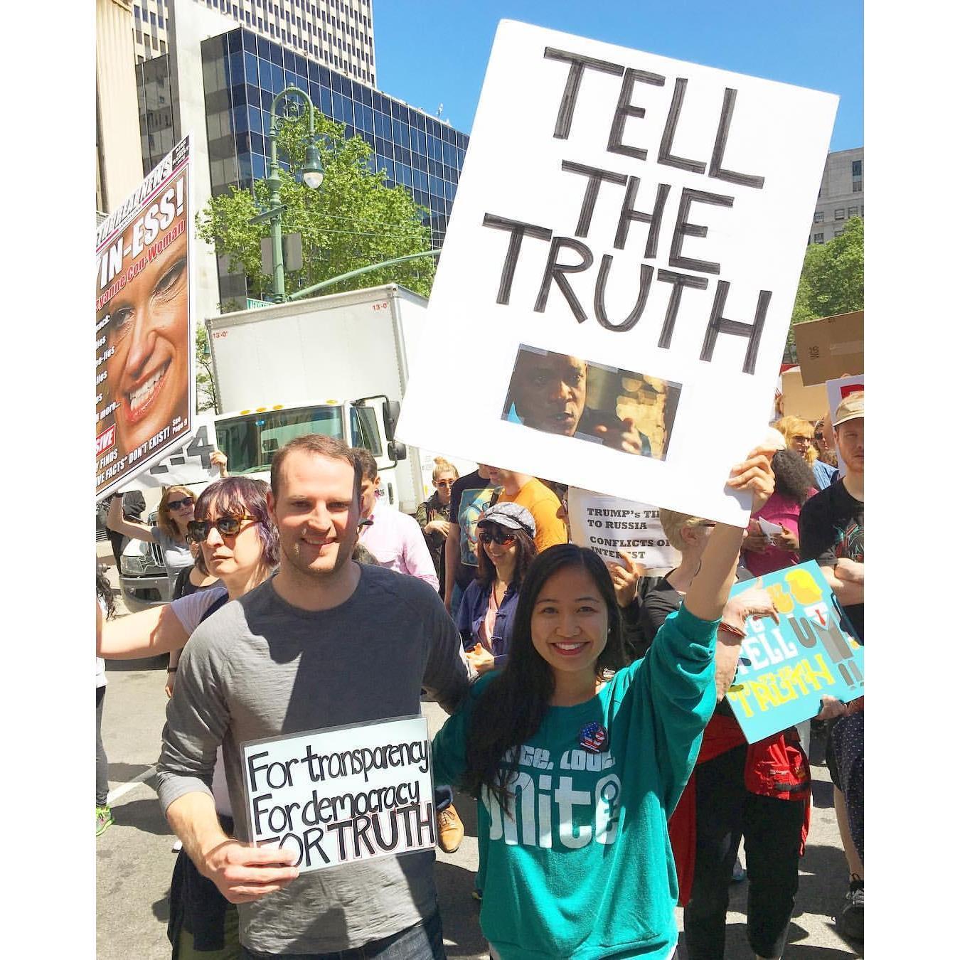 A couple that protests together stays together.