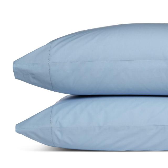 Sky Percale Standard Pillowcase, Pair