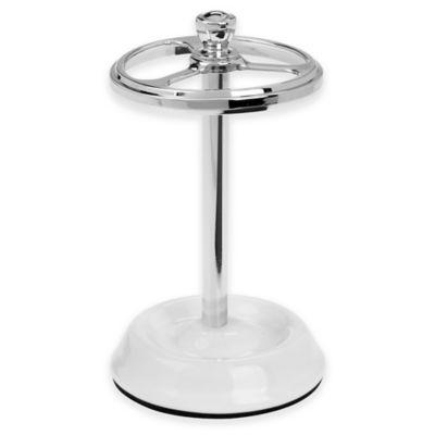 InterDesign® York Toothbrush Holder in White/Chrome