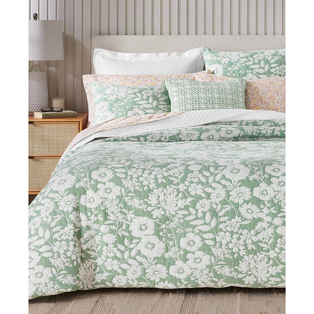 last act! Charter Club Silhouette Floral 3-Pc. Duvet Cover Set, King, Exclusively at Macy’s