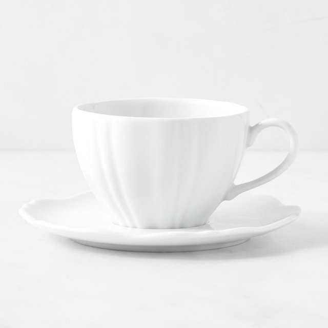 Pillivuyt Chantal Porcelain Cup & Saucer, Each