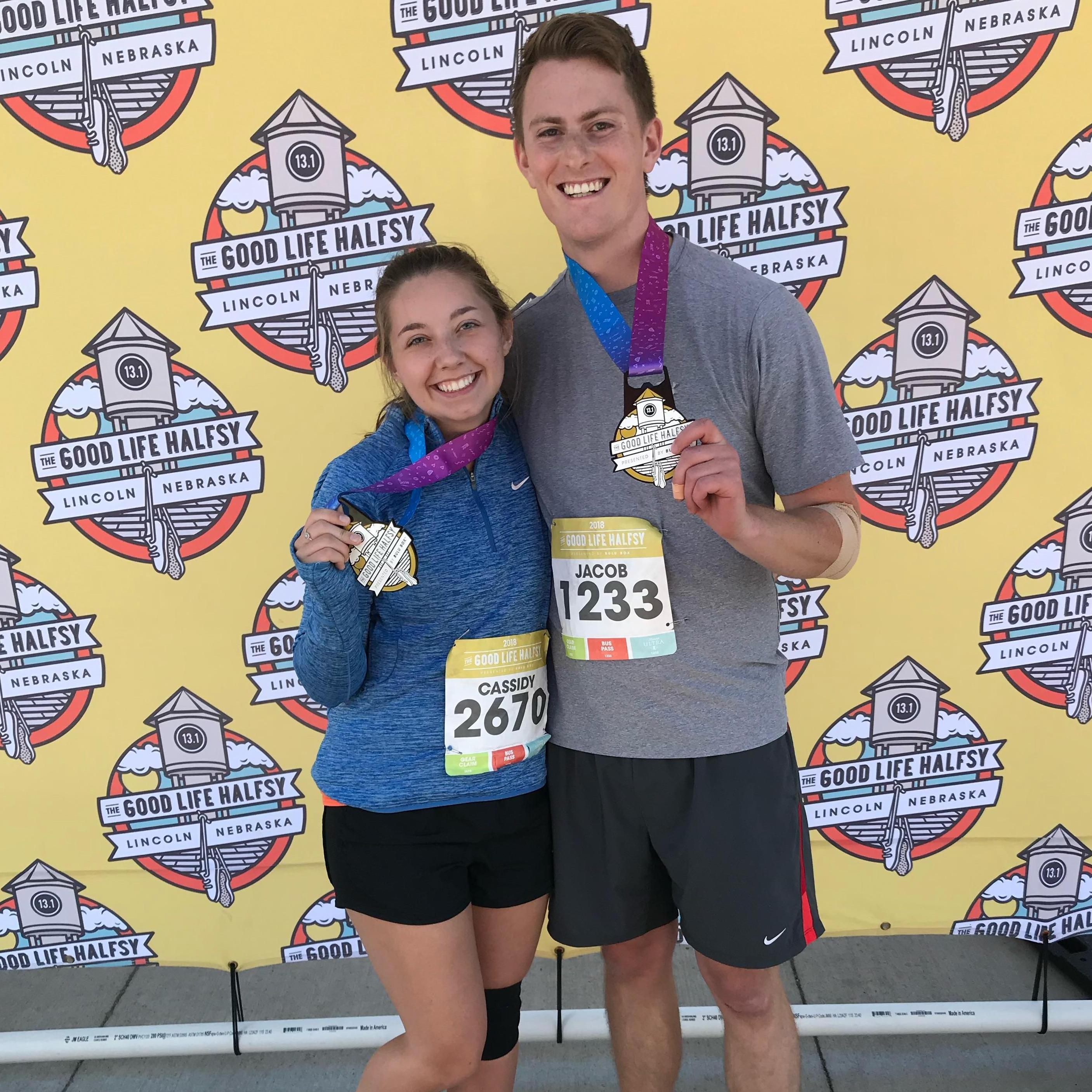 Running our first half marathon together!