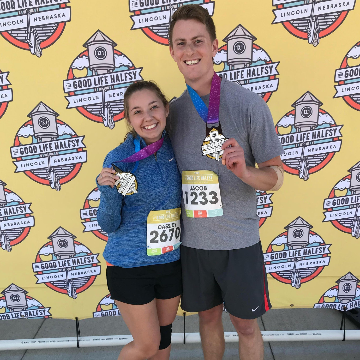 Running our first half marathon together!