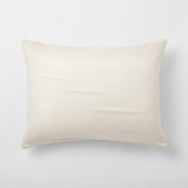 Standard Lyocell Cotton Blend Comforter Sham Cream - Casaluna™