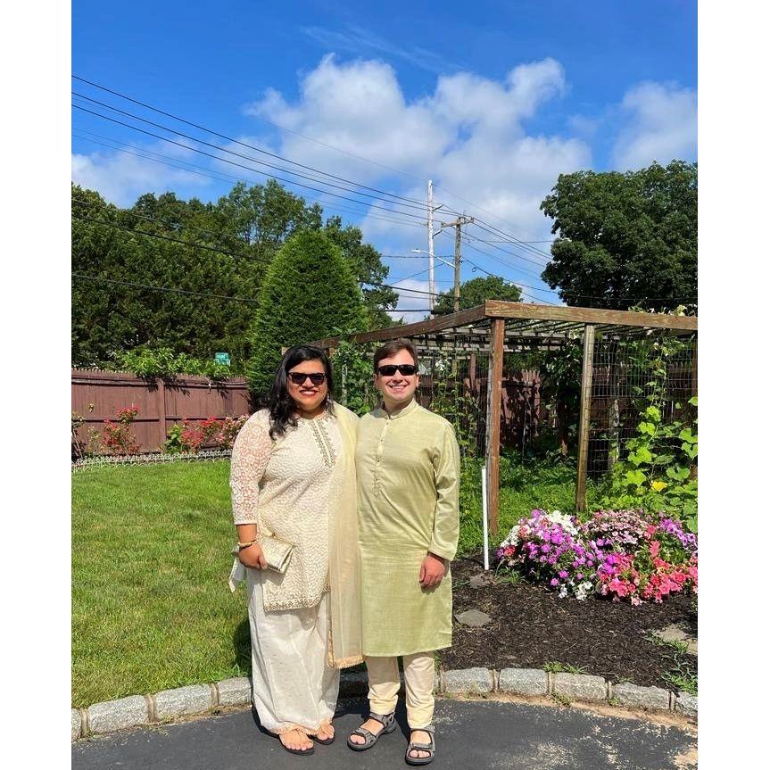 Mike's first time wearing a Kurta