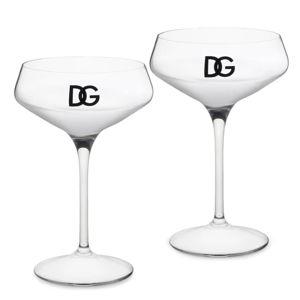 Set of 2 DG Logo Martini Glasses
