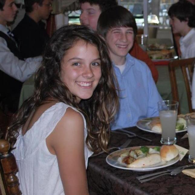 In middle school we had these fancy homeschool parties called "protocol dinners" where we learned manners. John David and I were seated at the same table, much to his delight.