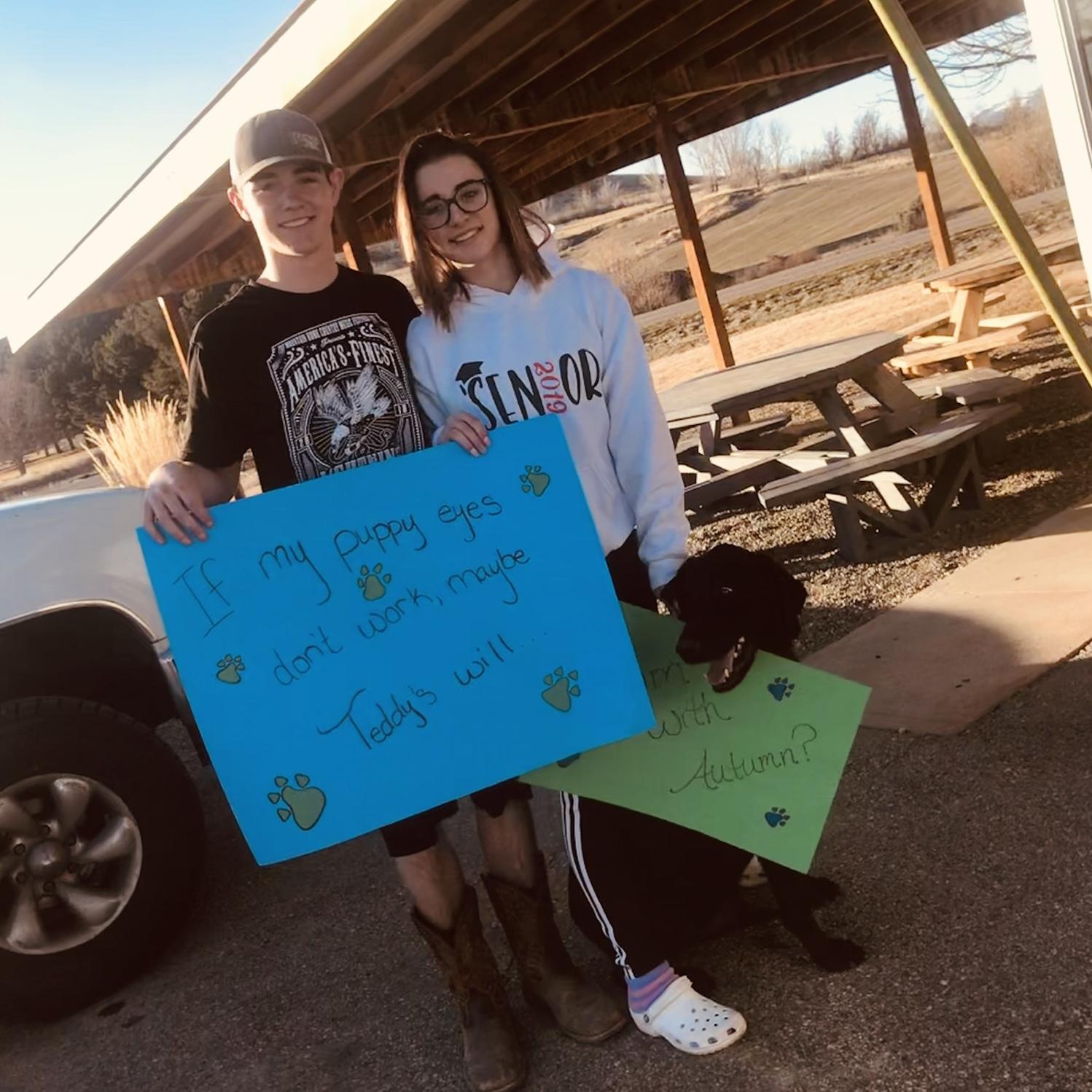 Autumn asking Levi to her prom