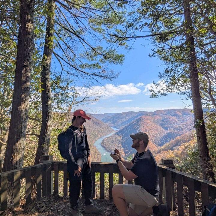 The big moment 😍 New River Gorge National Park