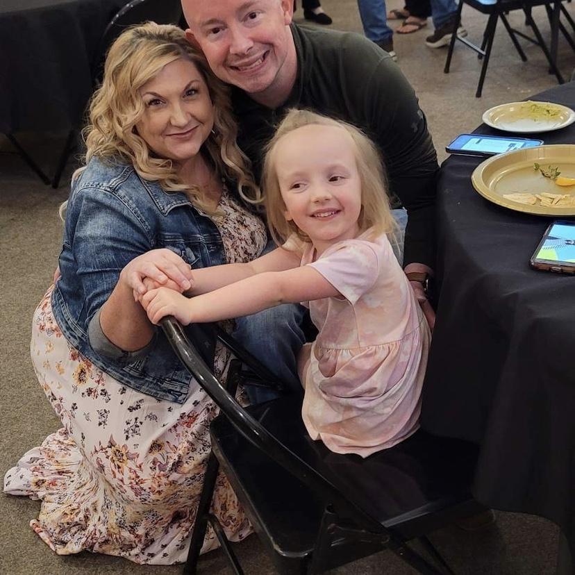 Family photo at Whitney’s Mom’s birthday bash!