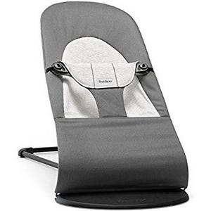 BABYBJORN Bouncer Balance Soft - Dark Gray/Gray, Jersey Cotton