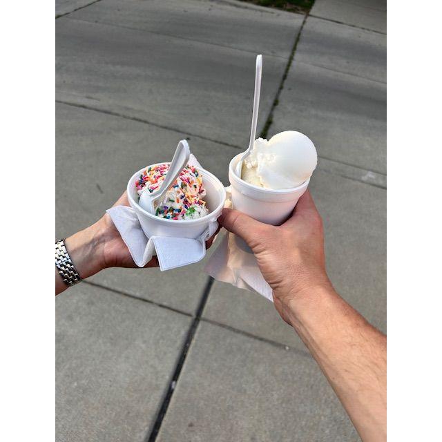 Dan has a love for ice cream - Annette's keylime pie is his favorite.