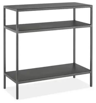 Slim End Table with Shelves