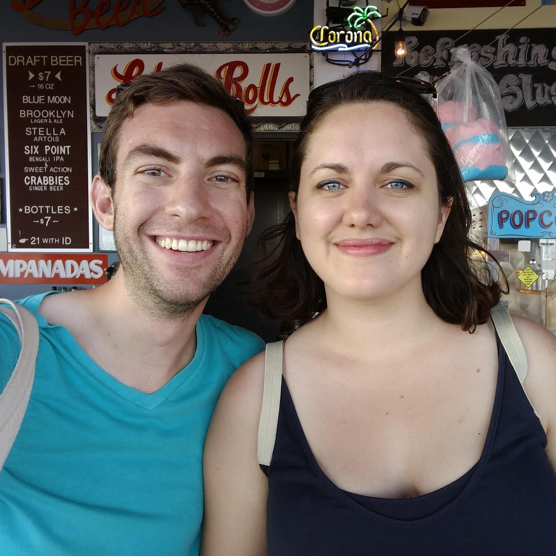 Our first time at Paul's Daughter at the Coney Island boardwalk