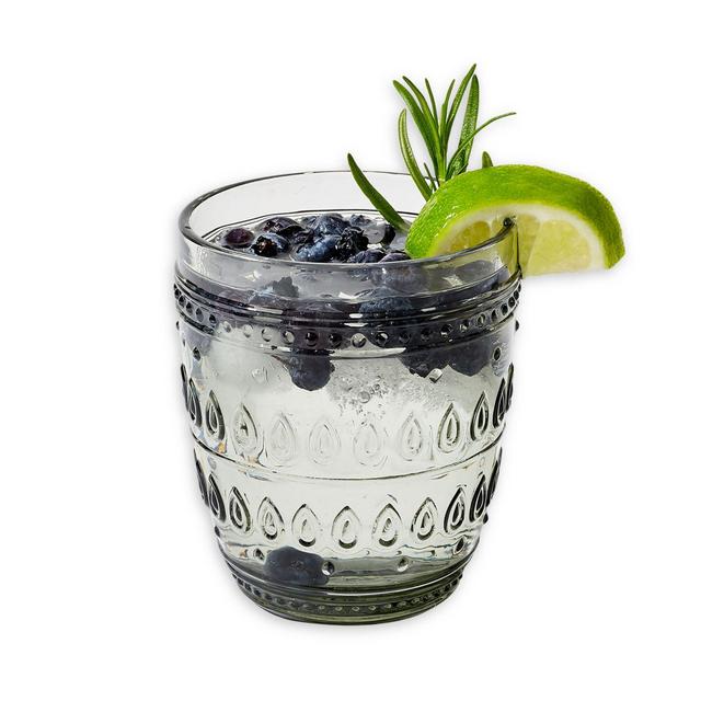 Euro Ceramica Fez Old Fashioned Glasses in Grey (Set of 4)