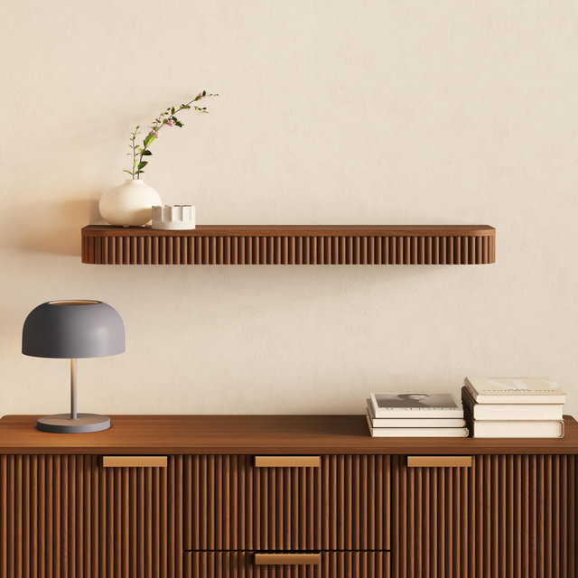 Liv 41.5" Floating Shelf - Walnut