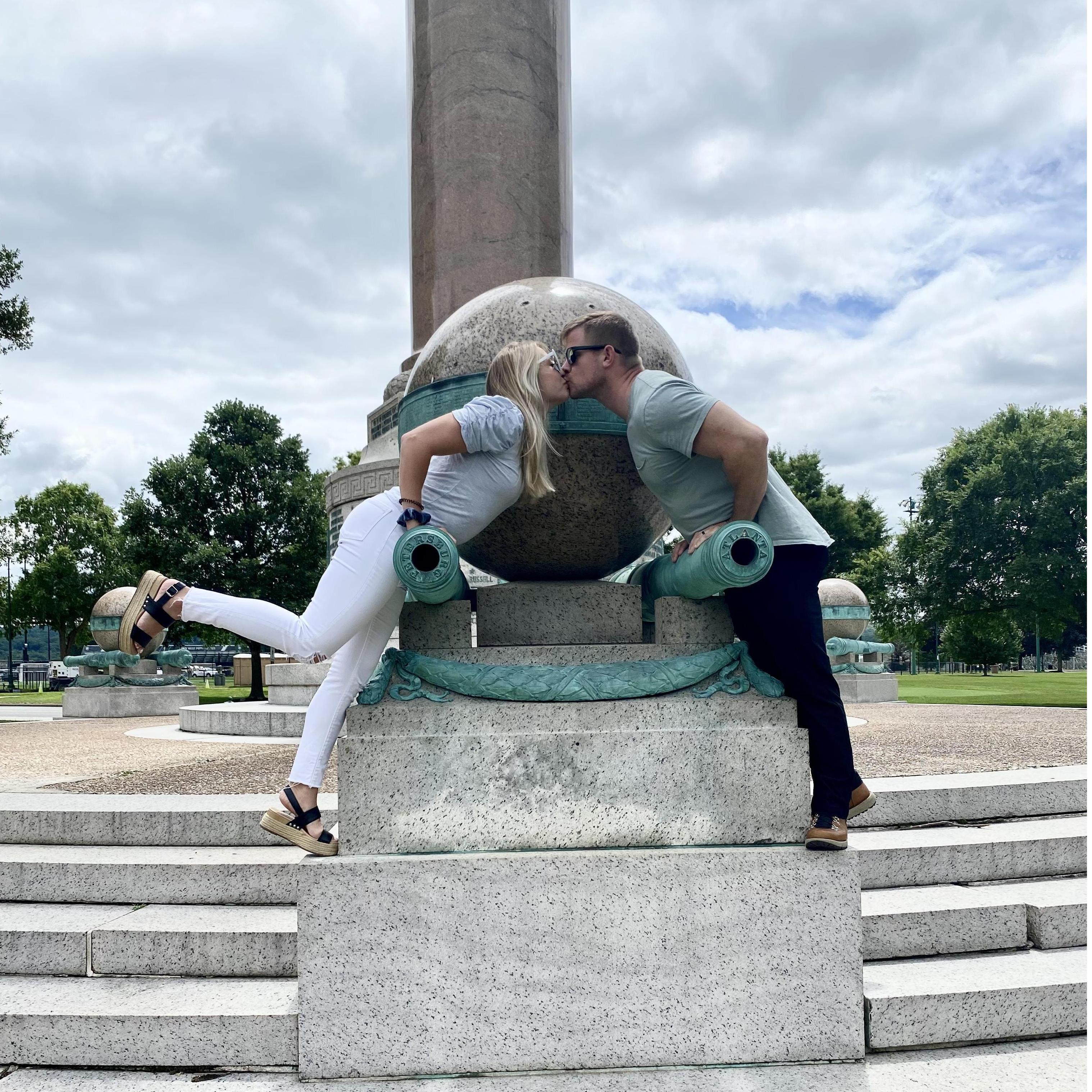Kissing Cannons at West Point