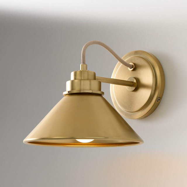 Roslyn Sconce, 8in, Champagne/Champagne