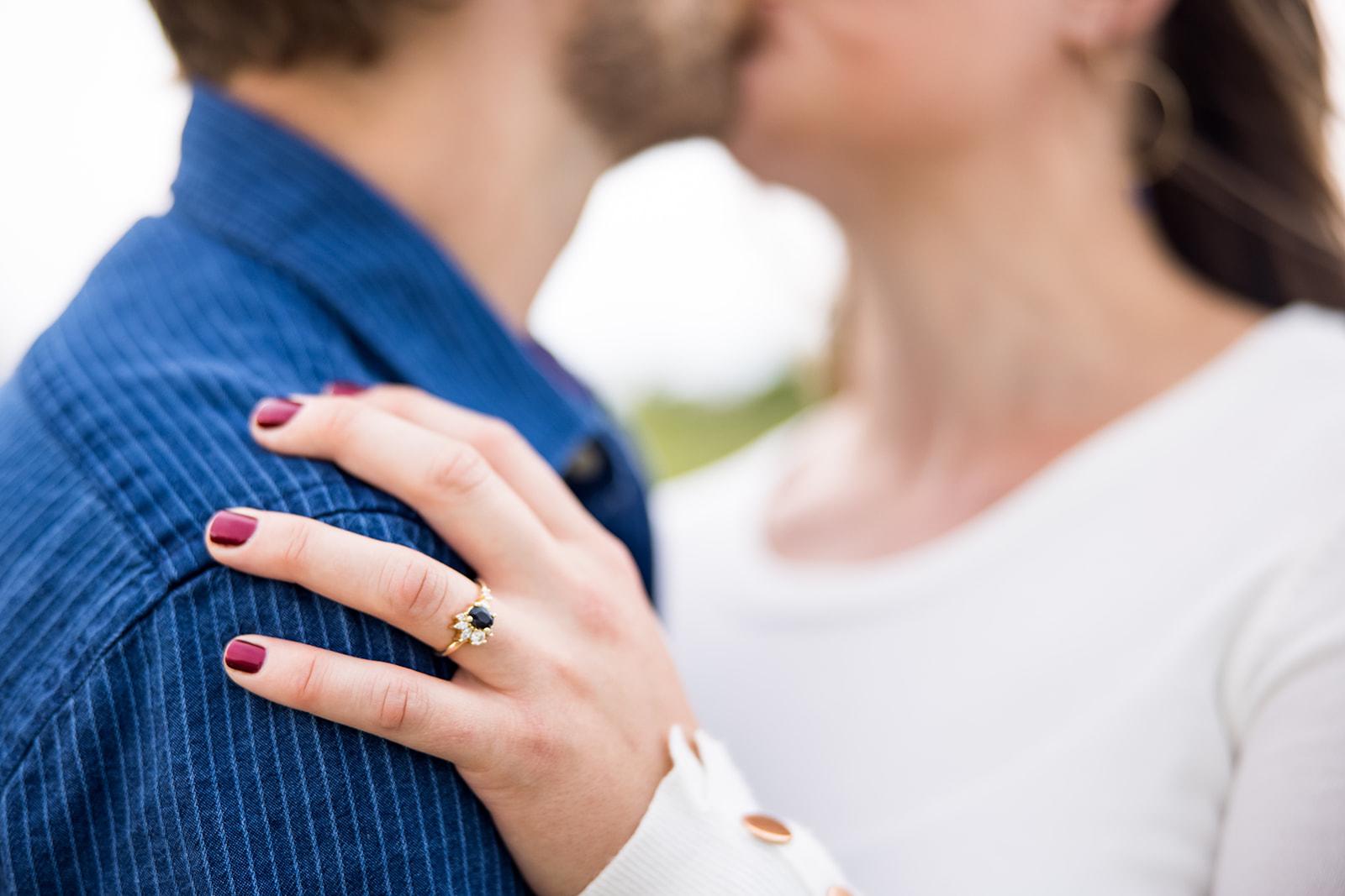 Heidi’s beautiful ring includes her Grandma Gustavson’s engagement ring diamond