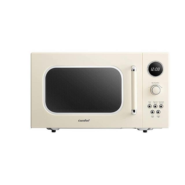 0.9Cu.ft. Retro Countertop Mini Microwave Oven 900W 8 Cooking Sets Green