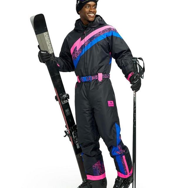 Tipsy Elves Retro Snow Suits for Men - Loud Men's Ski Suits - Warm One Piece for Winter
