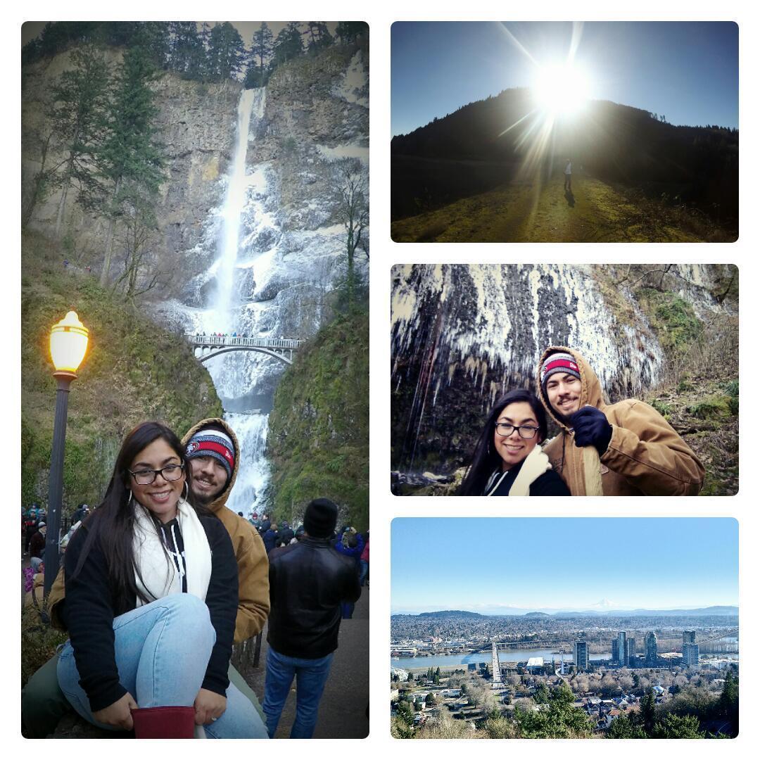What you can't tell from these pictures, is that our fingers were numb, and Juan's cold tolerance is very low ;) Oregon 2016